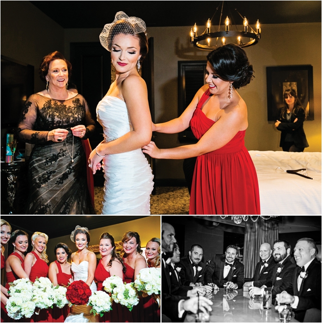 Red, Gold & Black Wedding at Hotel ZaZa by Select Studios 