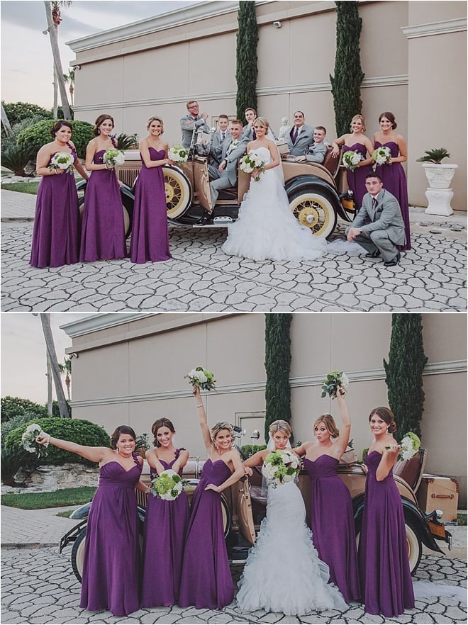 Glamorous Purple & Green Wedding 