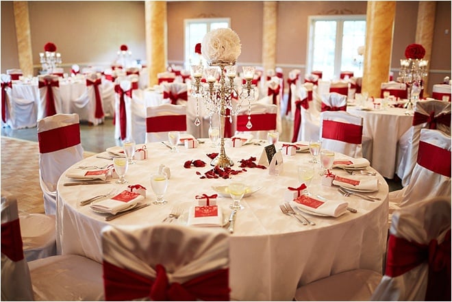 Romantic White and Red Wedding at Chateau Polonez by Civic Photos 