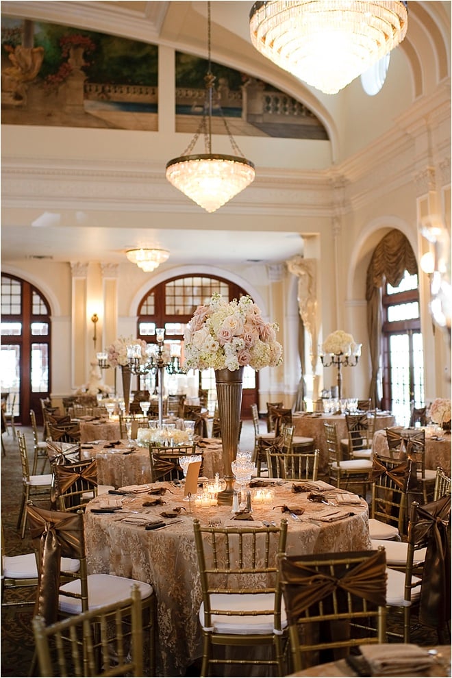 Ivory, Gold & Brown Wedding at Crystal Ballroom at The Rice