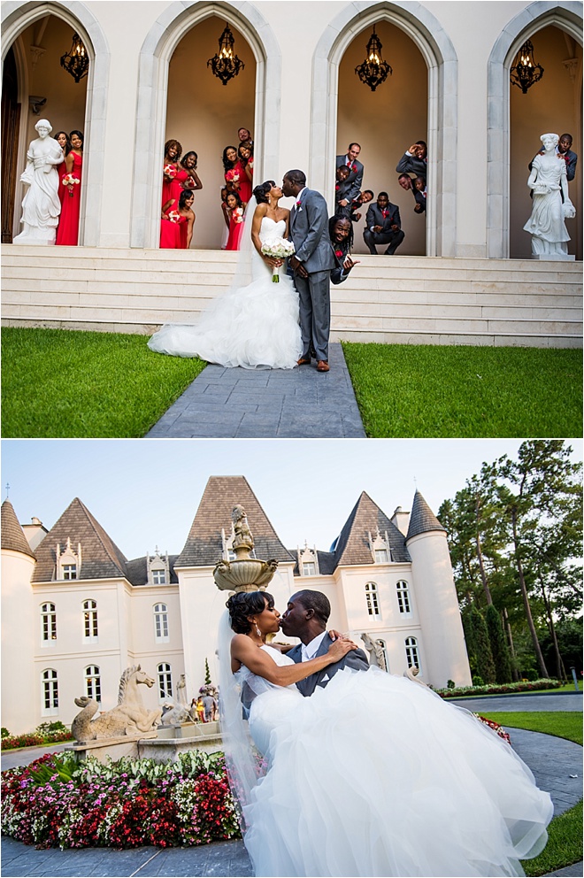 Champagne & Red Wedding at Chateau Cocomar by Civic Photos