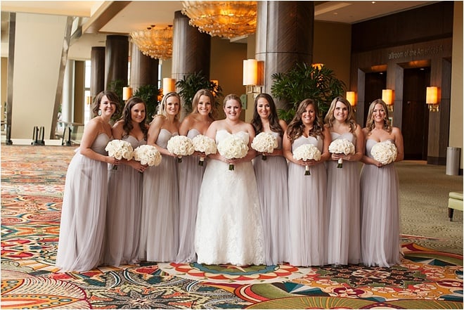 Ivory, Gray & Gold Wedding at The Petroleum Club of Houston by D. Jones Photography 