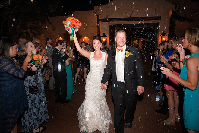 Tangerine & Teal Wedding at Agave Road by FireHeart Photography 