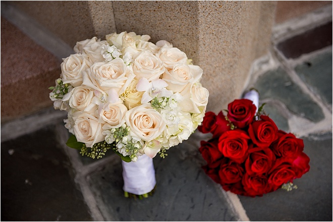 White, Red & Black Wedding at Crystal Ballroom at The Rice 