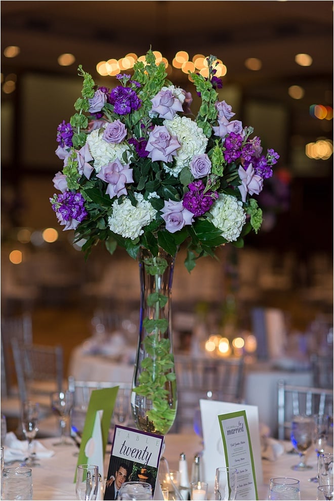 Classic White, Purple & Green Wedding at The Omni Houston Hotel 