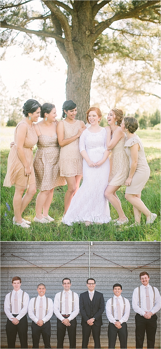 Bridal Party in Cream