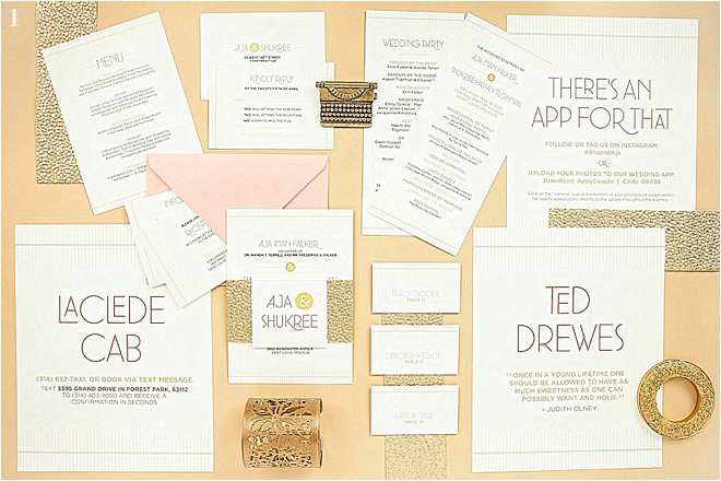 Light Pink and Gold Glitter Wedding Invitations