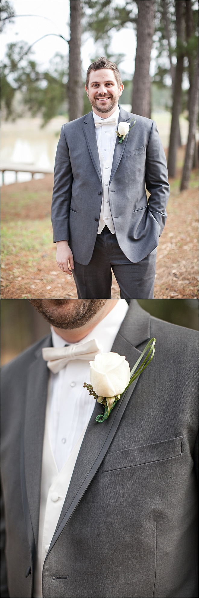 Peach, Green & Gray Rustic Wedding 