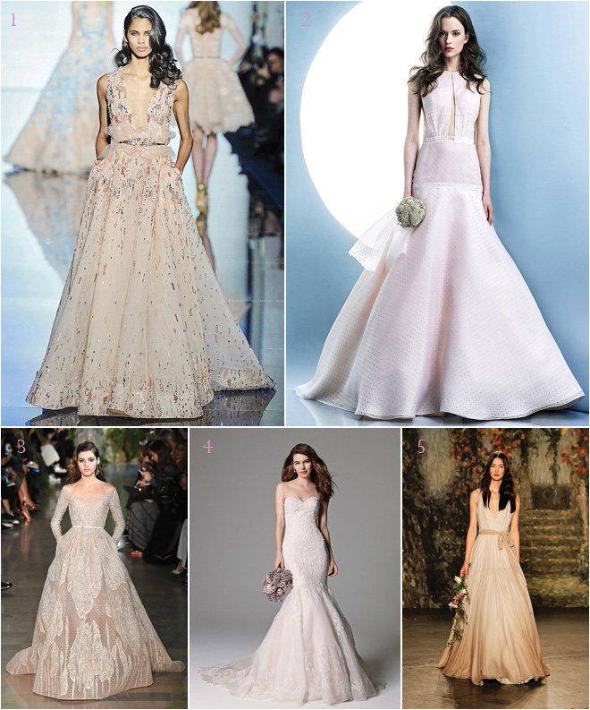 Spring 2016 Bridal Gown Trend: Color Me Beautiful 