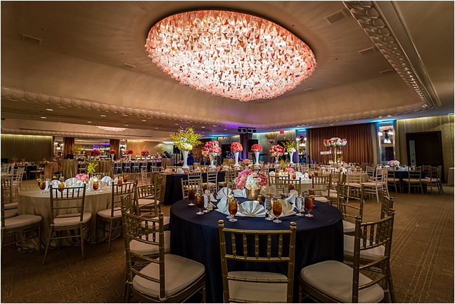 Navy, Ivory, Gold & Coral Wedding at the Four Seasons Hotel Houston by Steve Lee Photography