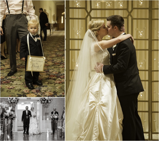 Ivory, Pink & Gold Wedding by D. Jones Photography 