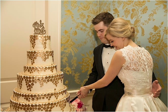 Ivory, Pink & Gold Wedding by D. Jones Photography 