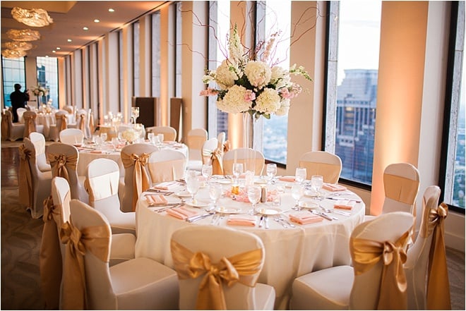 Chic Ivory, Gold & Blush Wedding at The Houston Club by Civic Photos