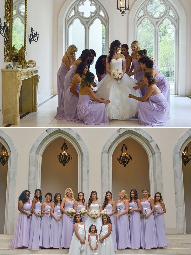 Lavender, Ivory & Gold Wedding at Chateau Cocomar