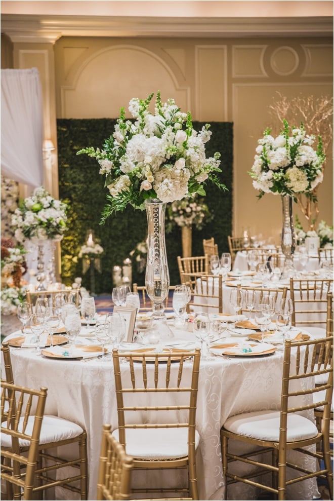 White, Gold, Champagne & Green Wedding at The Houstonian