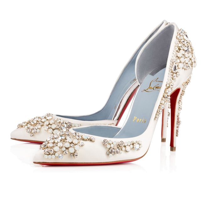 crystal louboutin wedding shoes