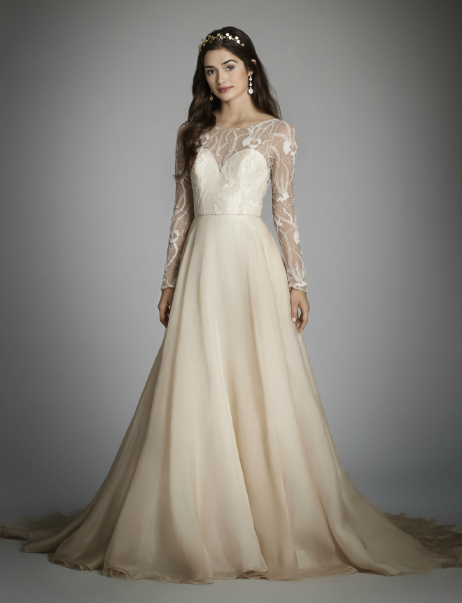 Alvina Valenta Long Sleeve Gown Spring 2018