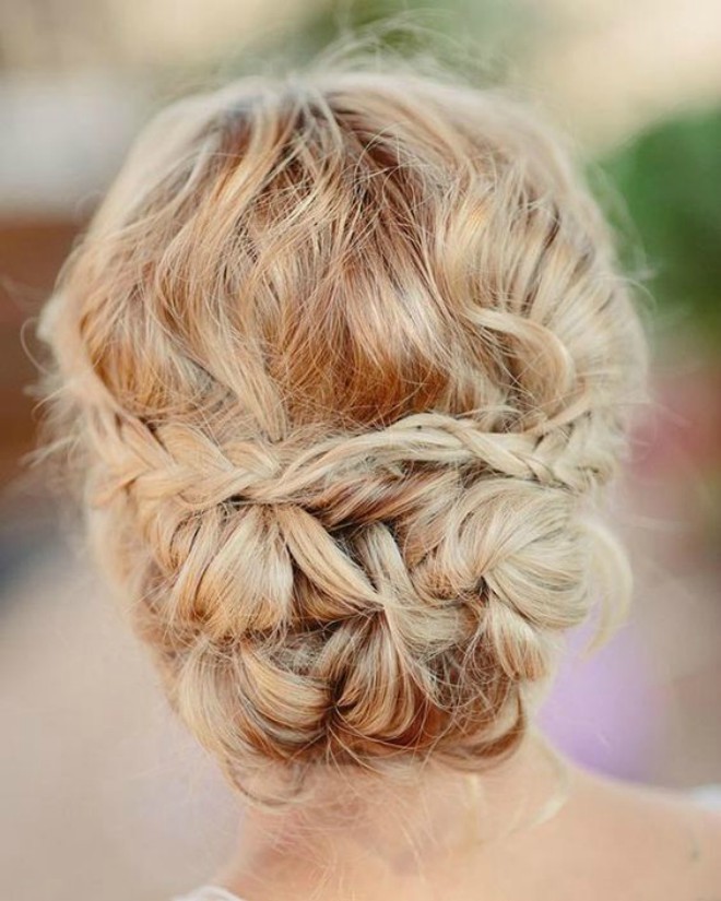 Curly Braided Hairstyle