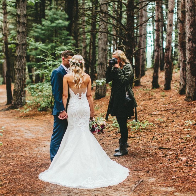 Wedding Photographer in the Woods