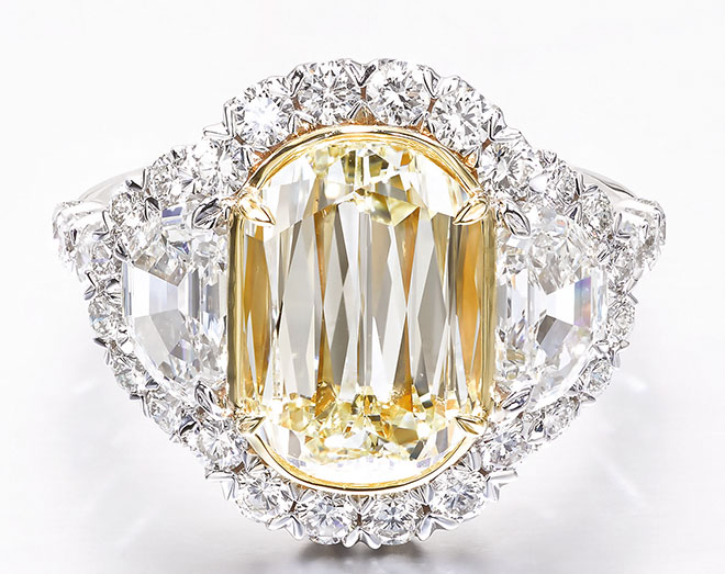 L'Amour Olivia Collection Yellow Diamond Engagement Ring