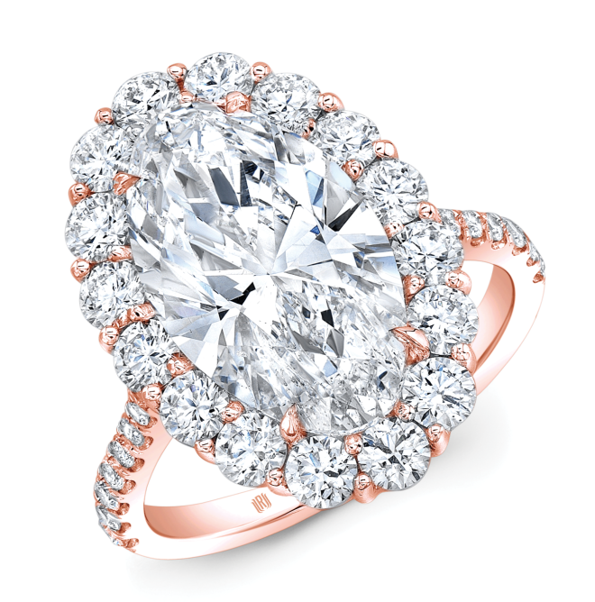 Rahaminov Diamond & Rose Gold engagement ring