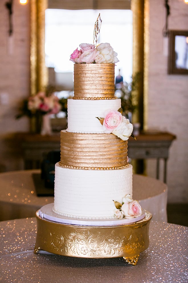 Houston, Real Wedding, Newlywed, Hughes Manor, Outdoor and Indoor Venue, Winter Wedding, Pink, Gold, White, Young Couple, Meeker Pictures, Hughes Manor, Cakes by Gina, Cordua Catering, Winnie Couture, Bella Bridesmaids, Cake