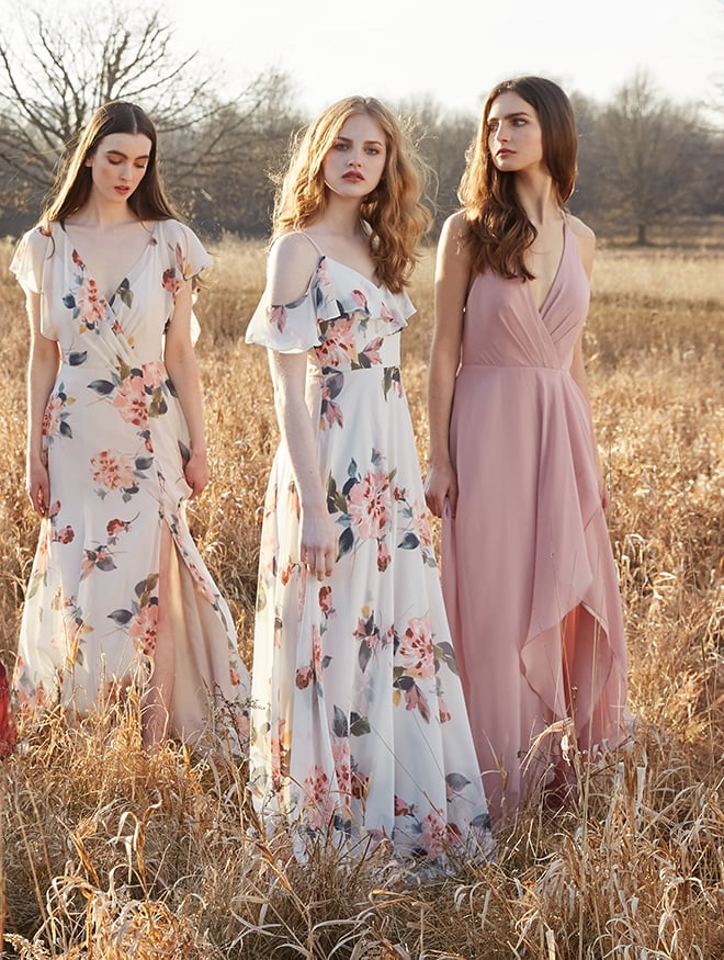 floral bridesmaid dresses 2018