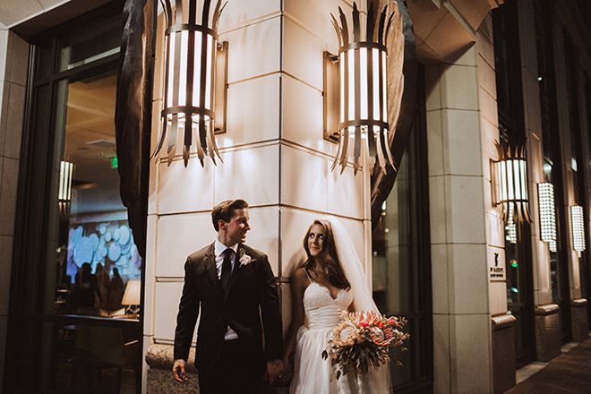 JW Marriott Houston Downtown wedding booking special hotel sophisticated Texas city elegant bride groom night wedding