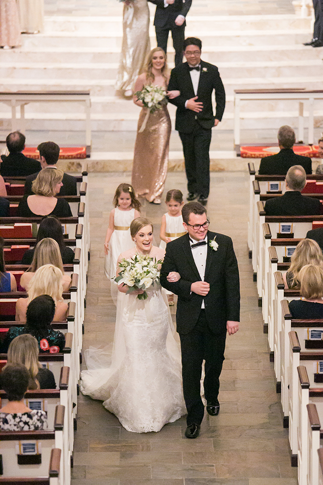 california texas wedding, bride and groom in church sanctuary, church wedding ceremony, wedding photography