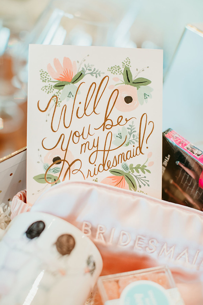 Pretty bridesmaids proposal card by rifle paper company