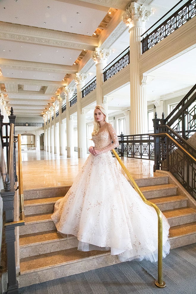 Lee Petra Grebenau "Giselle" Gown: Joan Pillow Bridal Salon | Location: Corinthian Houston