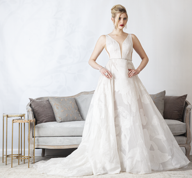 Floral Wedding Gown - Romona Keveza - Joan Pillow Bridal Salon