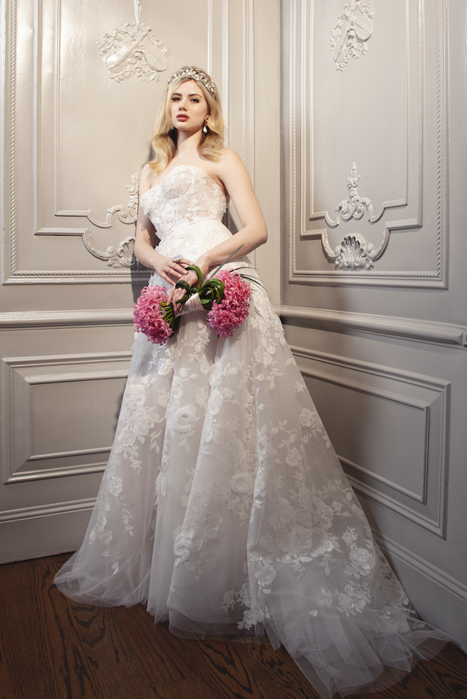 Floral Wedding Gown - Mira Zwillinger - Joan Pillow Bridal Salon