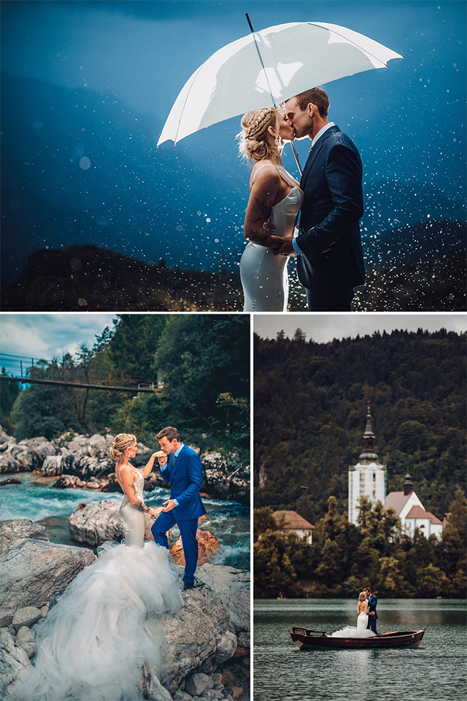 Slovenia Wedding, Lakeside Wedding Ceremony