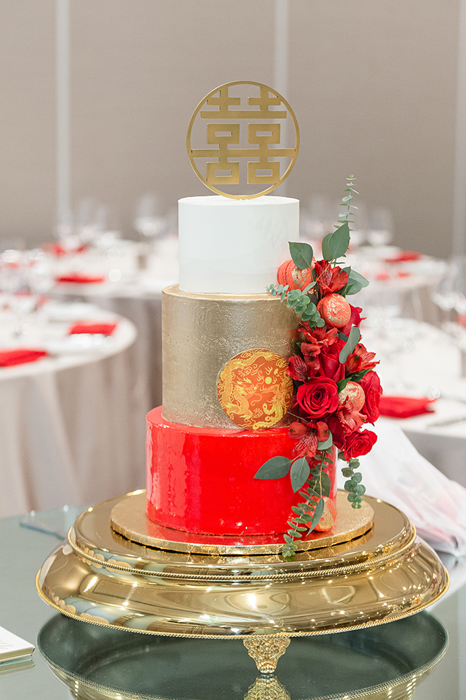 chinese wedding valetine's day wedding cake