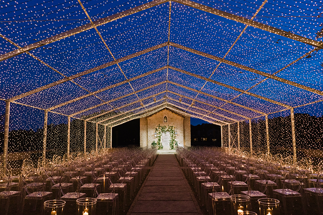 astros new year's eve wedding outdoor ceremony