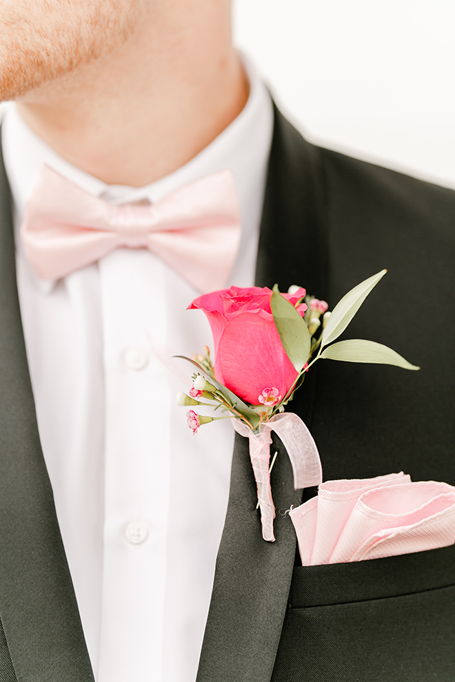 pink boutonniere, rose, grooms, vintage details 