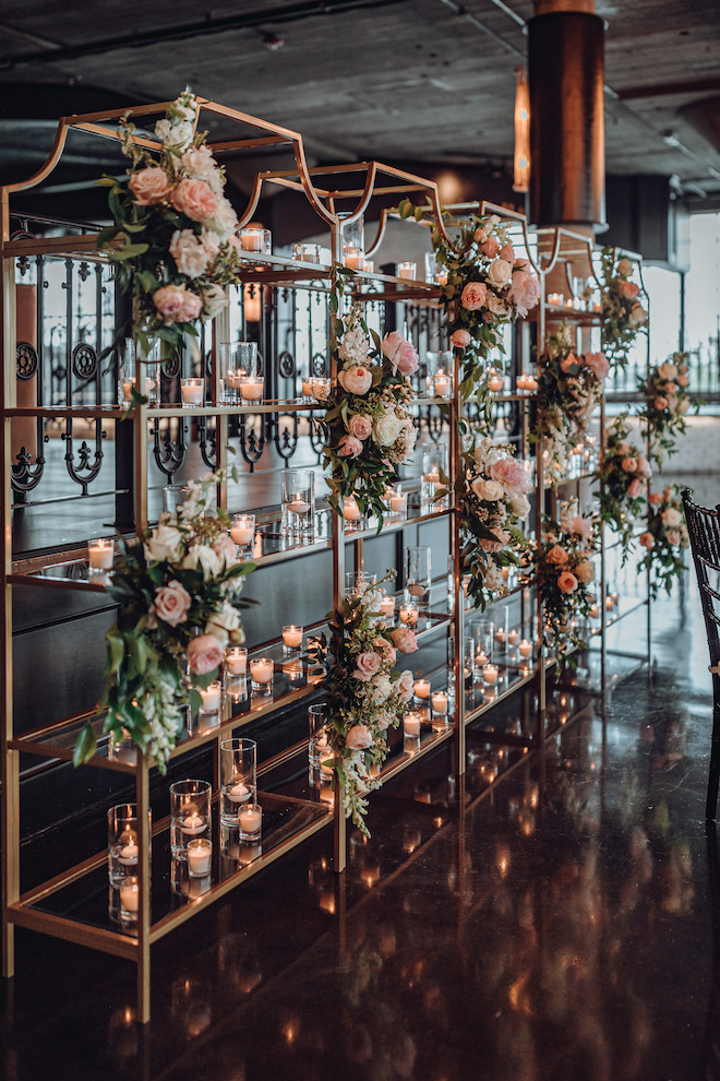 wedding venue, the astorian, modern, floral arrangements 