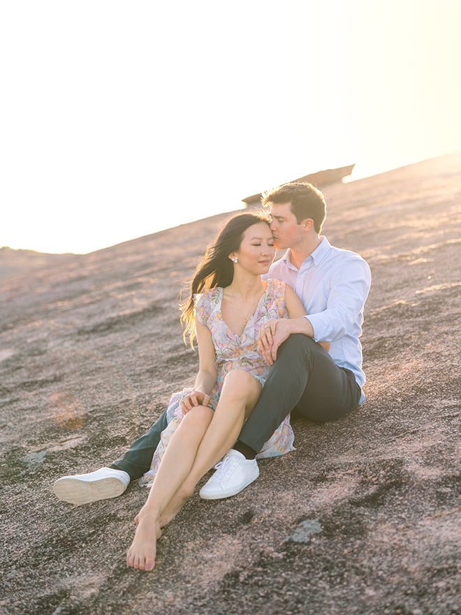 texas hill country, engaged, bride, groom, photographer, houston, sunset engagement photography