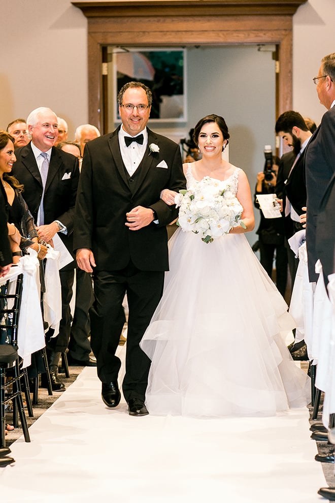 wedding photography, walk down the aisle, bride, father, giving away the bride