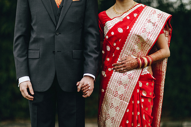 colorful, multicultural, wedding, sari, bride, groom, wedding photography