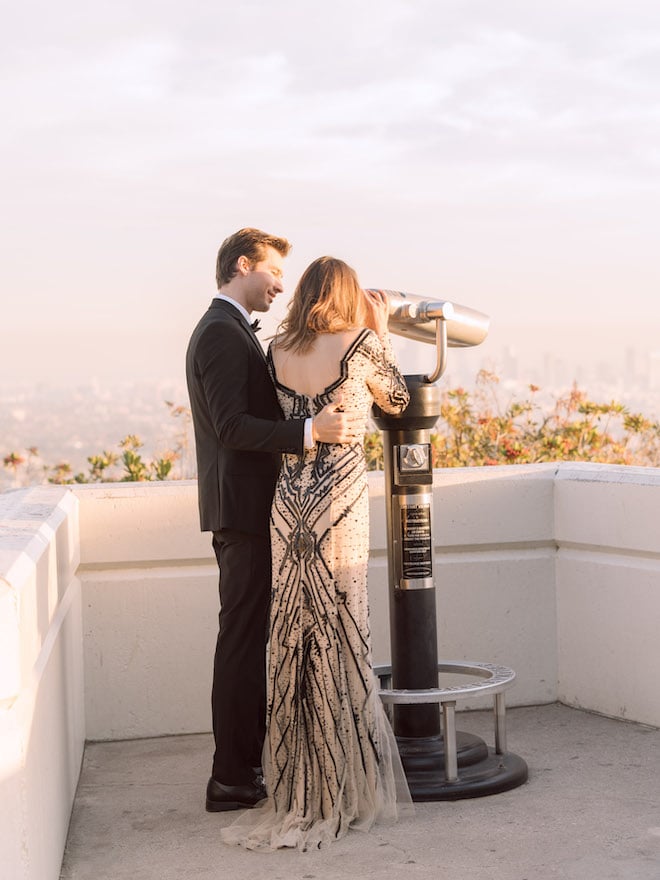 engagement editorial, Hollywood, California, engagement photography, wedding photographer, Stephania Campos, Griffith Observatory