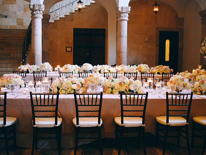 garden inspired wedding, wedding venue, the bell tower on 34th, wedding, photography, houston, photographer, civic photos, reception decor, ballroom, his her table, long tables, floral centerpieces