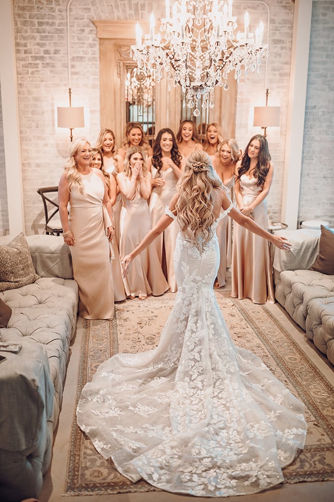 first look, bridal suite, soho suite, the astorian, french, victorian, unique, luxury, beautiful, bride, bridesmaids, champagne bridesmaids dresses, silk, bride tribe, ama by aisha, bridal portrait, bridal gown, bridal hair, bridal makeup, misty rockwell artistry