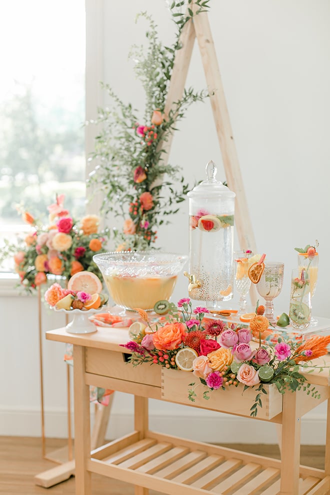 citrus themed wedding