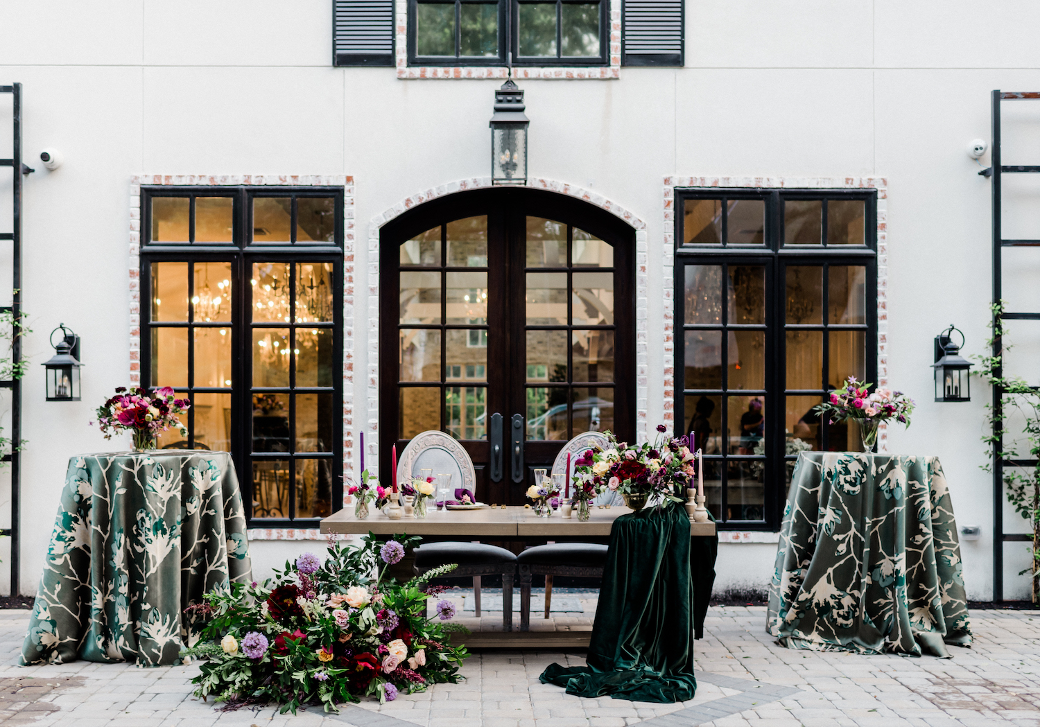 The Peach Orchard Venue outdoor reception decor.