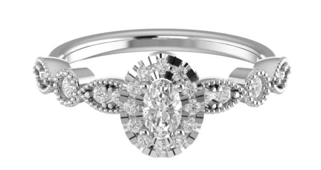 Privosa Fine Jewelry ring dripping in diamonds