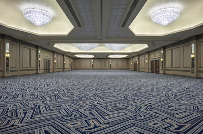 A grand ballroom at Hilton Houston North