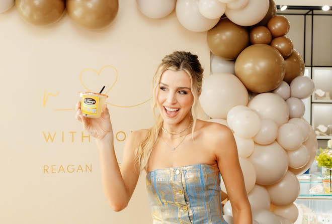 Regan Bregman smiles as she celebrates her new jewelry collection with Shaftel Diamonds.