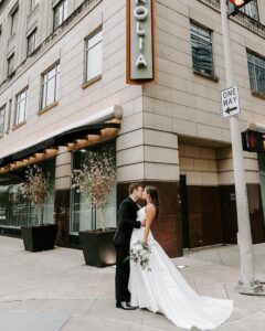 A City-Chic Ballroom Wedding at the Magnolia Hotel Houston